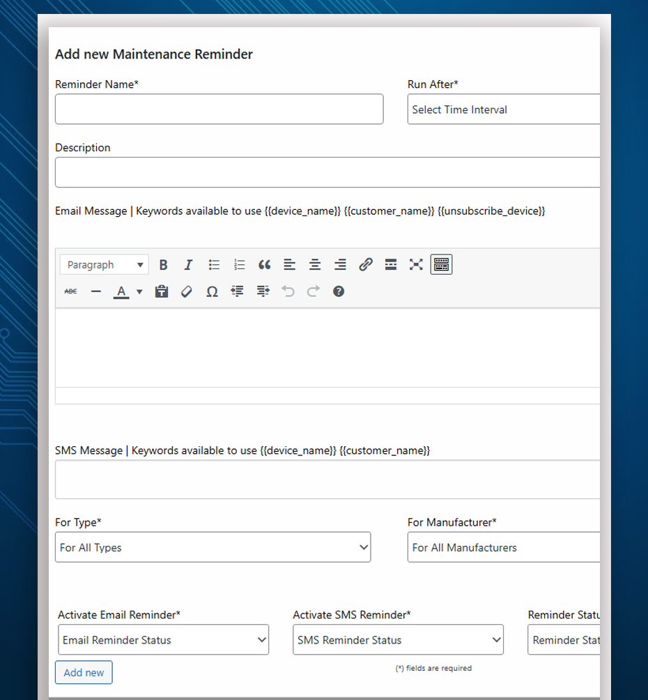 RepairBuddy maintenance reminders