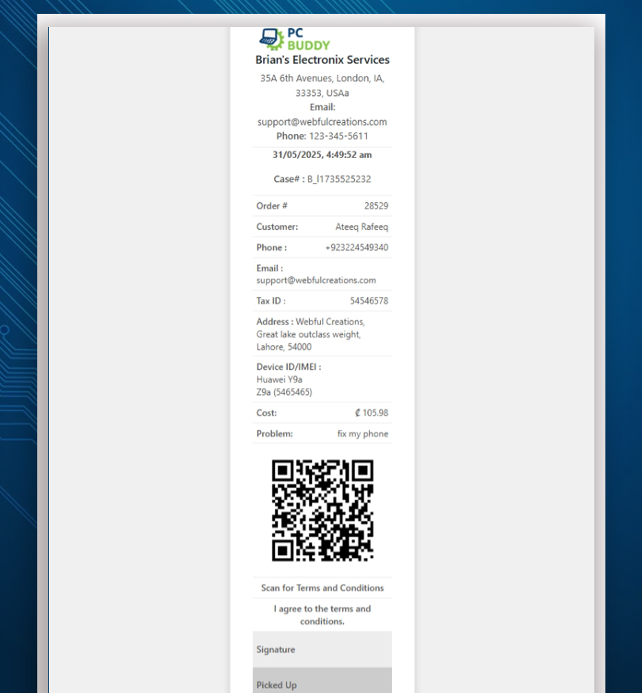 repair work order - repairbuddy